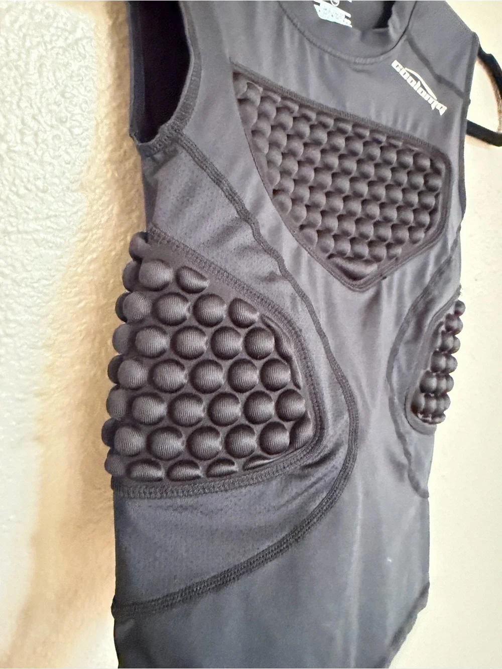 COOLOMG Padded Compression Protective Vest XS Black